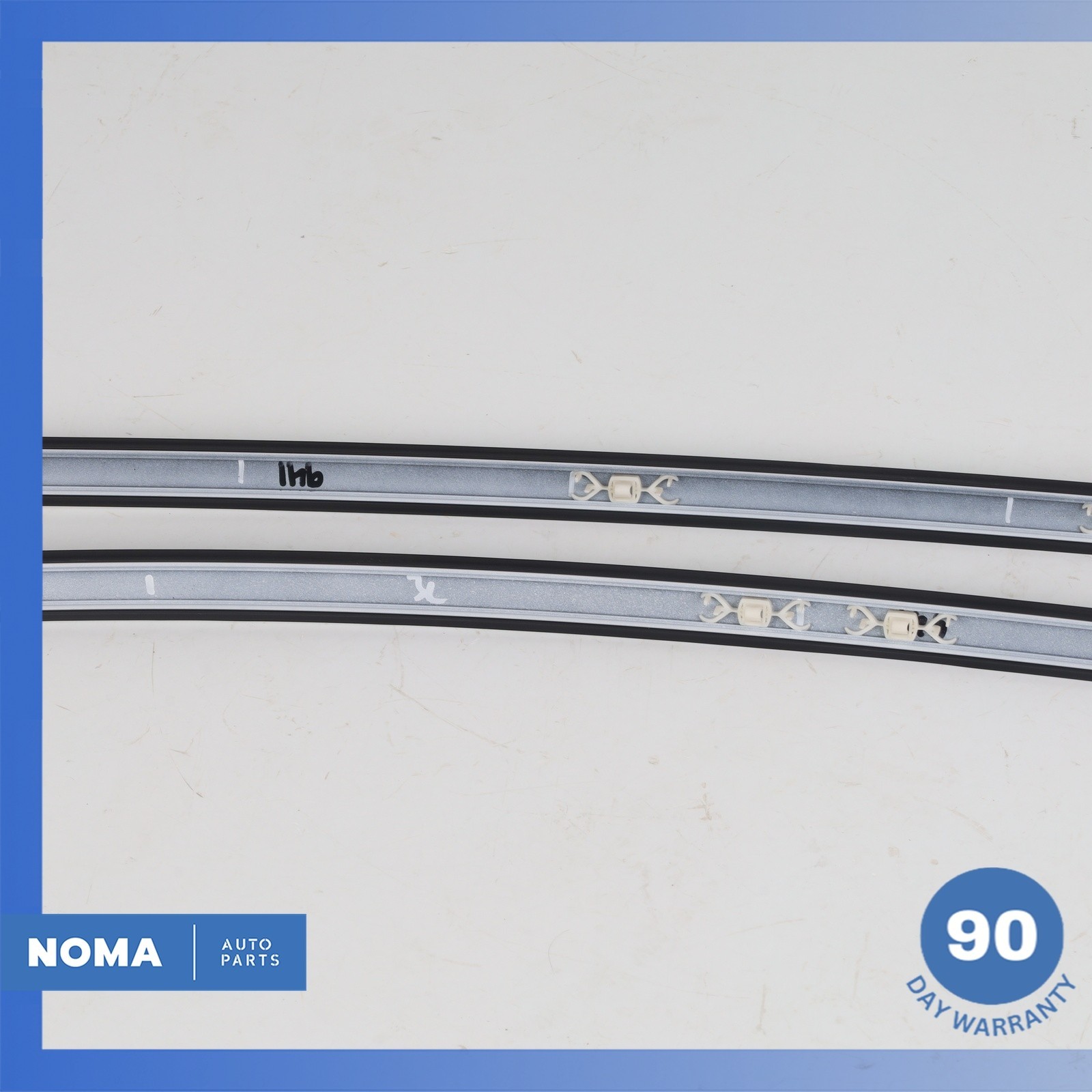 09-15 Jaguar X250 XF XFR Left & Right Exterior Roof Window Molding Set OEM