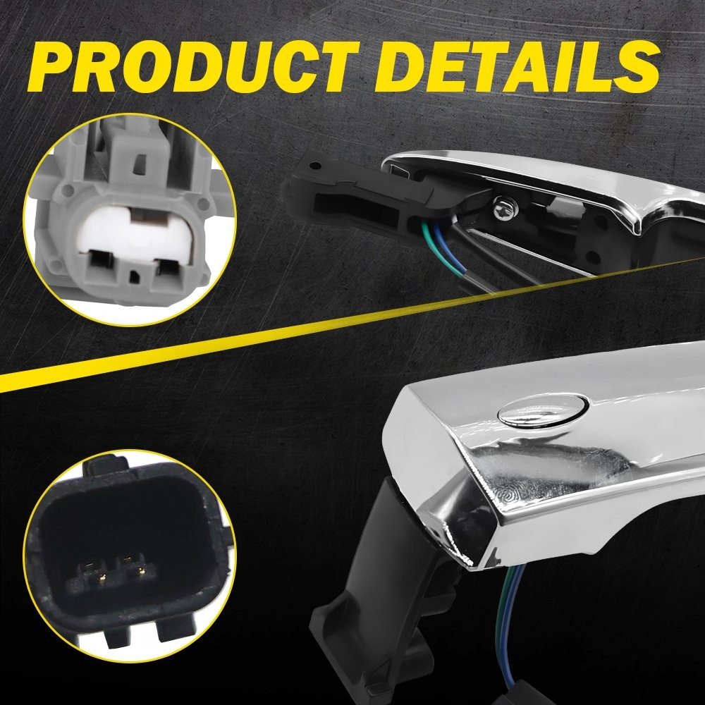 Chrome Left+Right Door Handle 806451AA0A Fit 2009-2014 Nissan Maxima/Murano