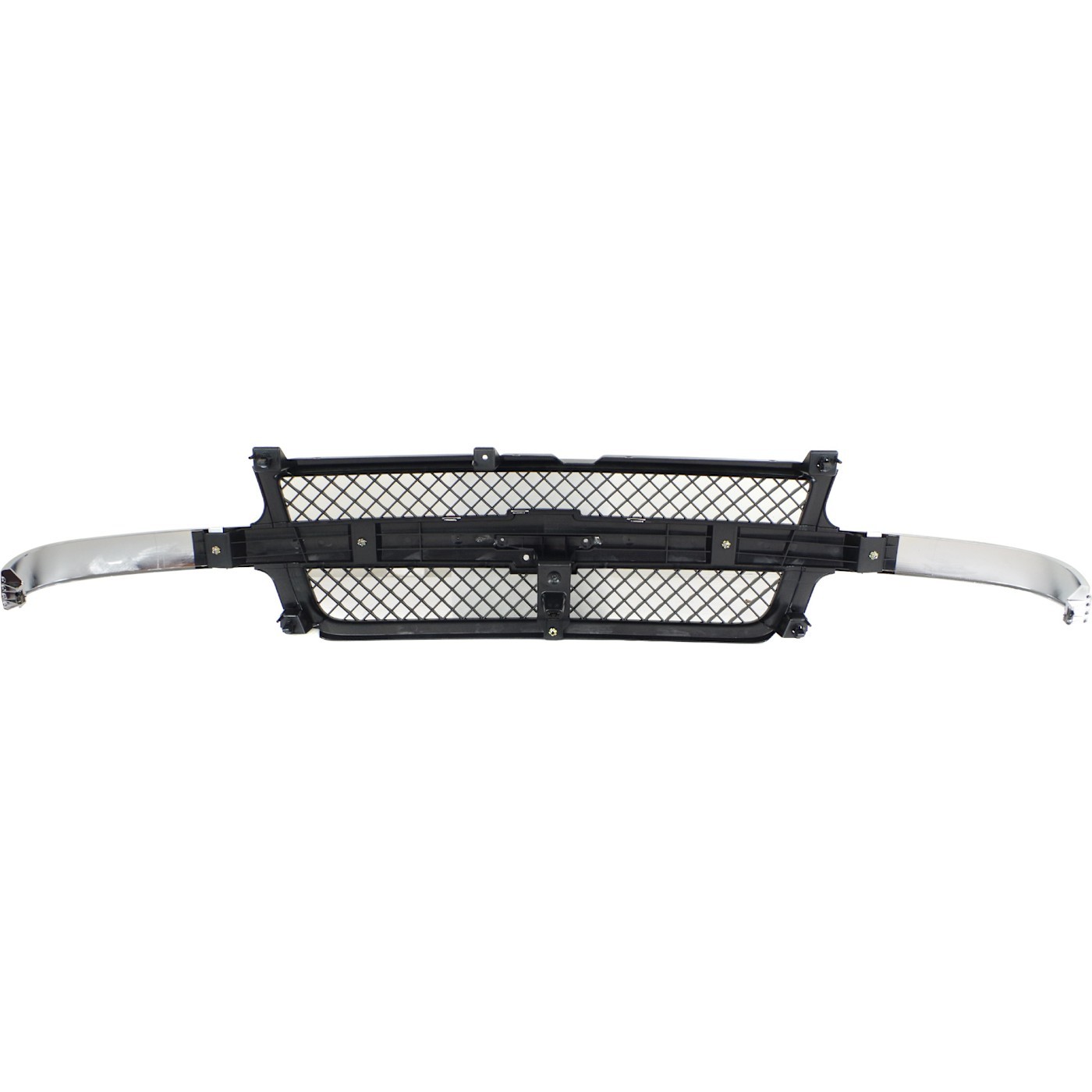 Grille Assembly For 2001-2002 Silverado 2500 HD Silverado 3500 Black Shell