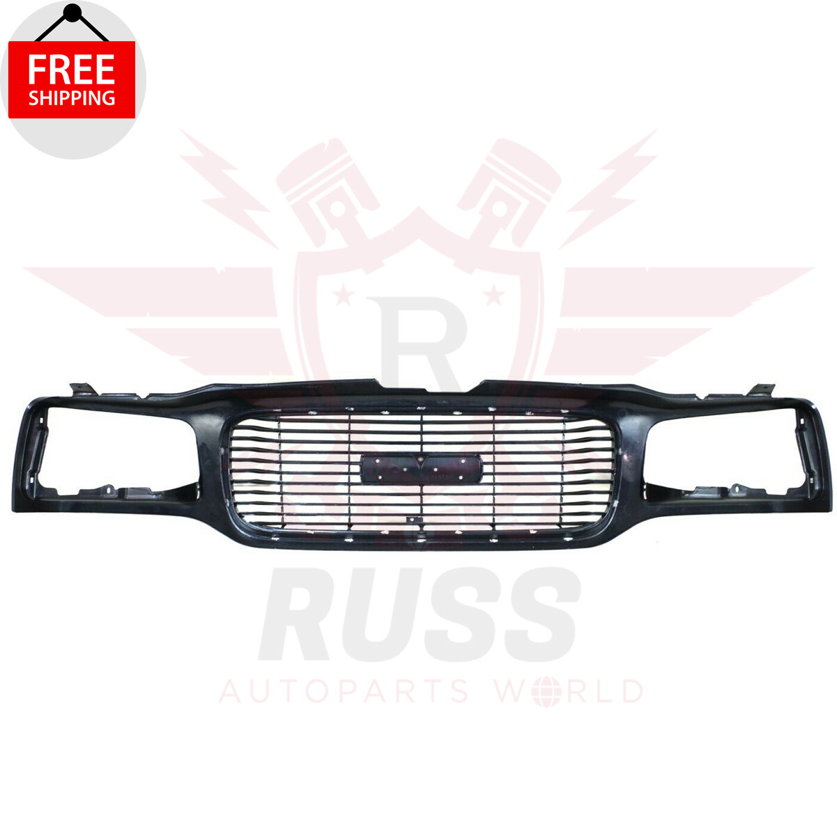 New Front Grille Chrome Shell Black Insert Fits 1992-2000 GMC Yukon GM1200447