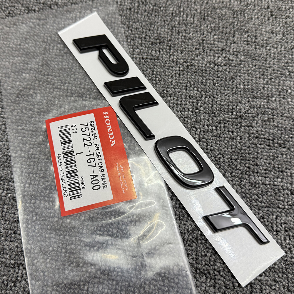 Front/Grille Trunk Car Name H Emblem For Honda Pilot 2015 – 2022 Black Edition