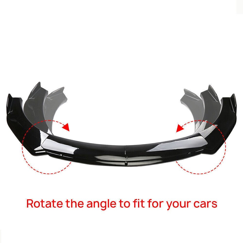FOR KIA FORTE 2018-2022 Front Bumper Lip Spoiler Splitter Body Kit Gloss Black