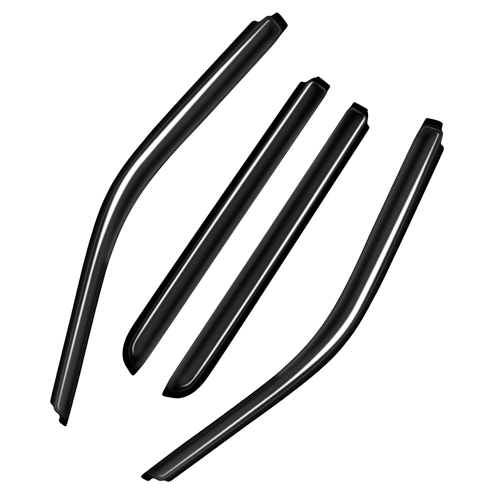 For 2015-2024 Ford F150 SuperCrew Cab In-Channel Window Visors Guards Dedlector
