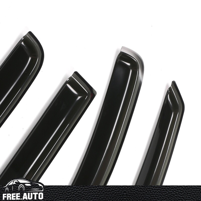 Fits 00-04 Dodge Dakota Crew Cab In Channel Window Visors Acrylic Slim Style 4Pc
