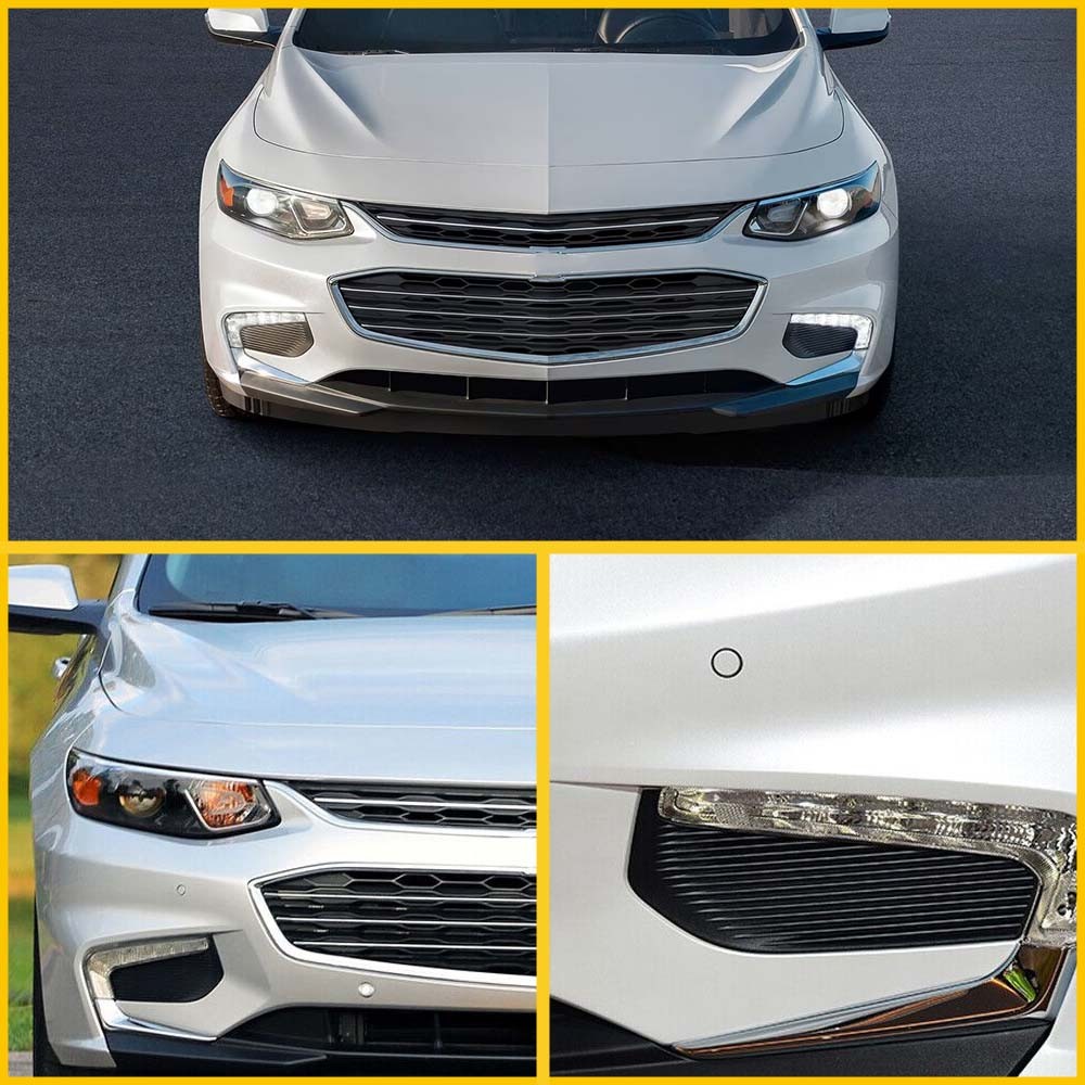 Front Fog Bumper Light Lamp Cover Trim Set Fit 2016 17 18 Chevrolet Malibu USA