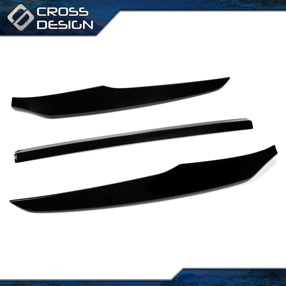 Fit For Honda Accord 2018-2021 Front Bumper Lip Spoiler Cover Trim Gloss Black