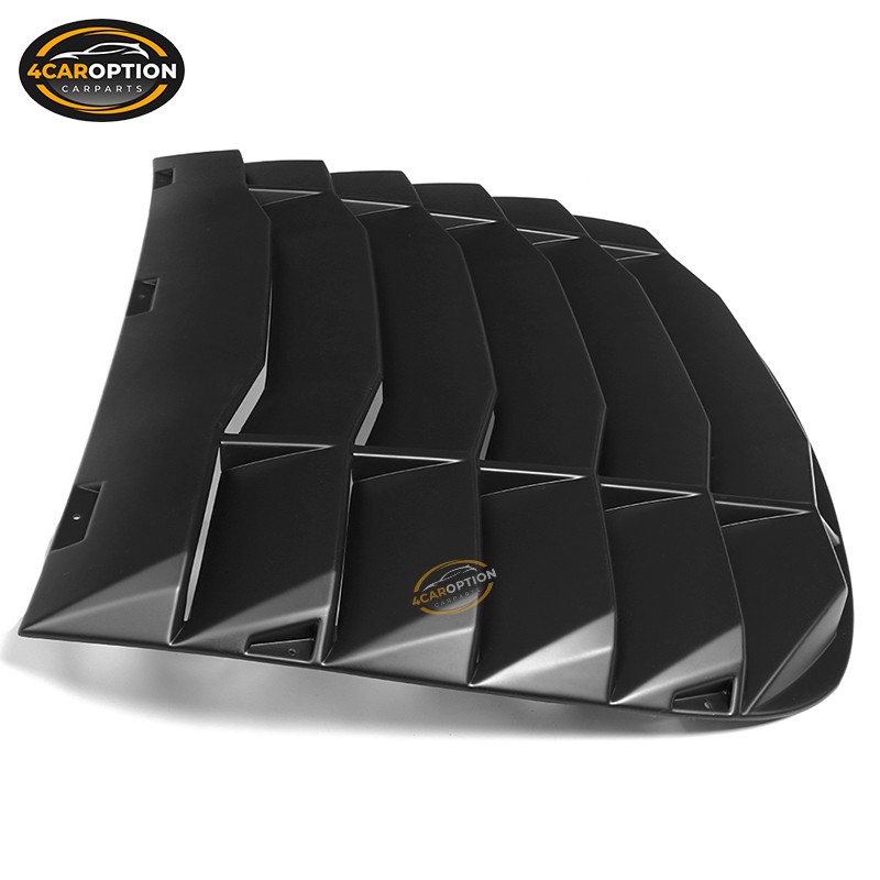 Fits 03-07 Infiniti G35 2DR Rear Window Louver Sun Shade Cover Matte Black ABS