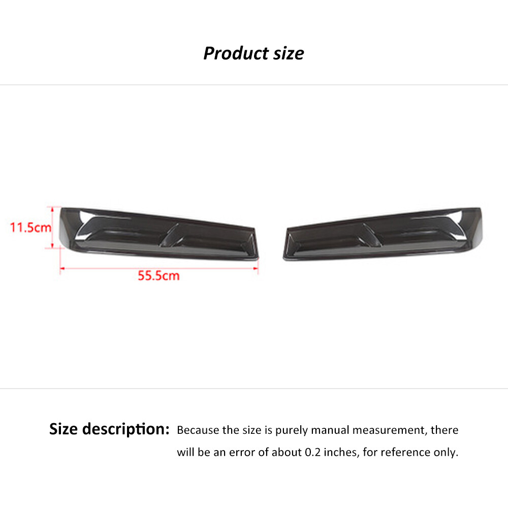 Smoked Taillight &3rd High Brake Lamp Cover Trim Guards For Chevy Camaro 2016-18