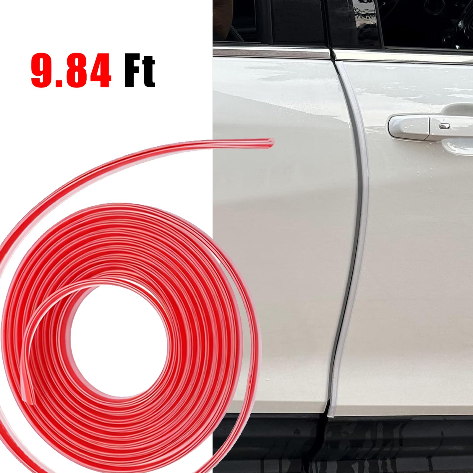 For Subaru Rubber Clear Door Edge Guard Protectors Trim Seal U Shape 9.84 Ft