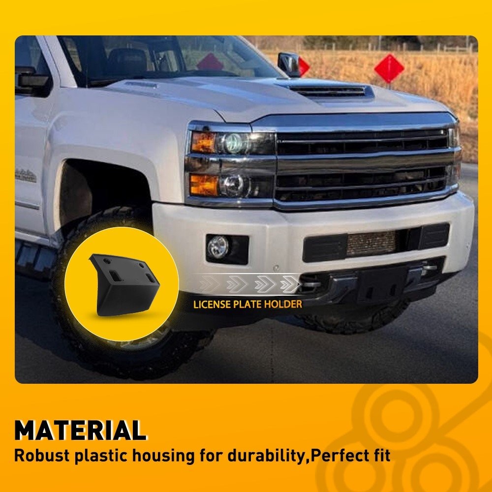 Front License Plate Bracket Fits For 2015-2018 Chevrolet Silverado 2500HD 3500HD