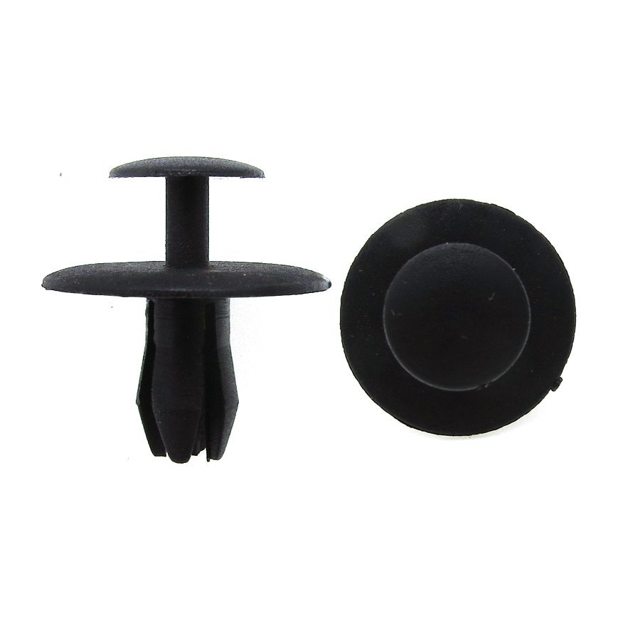 25 Fit 1/4″ Hole Automotive Clip Push Type Fastener Bumper Fender Moulding Rivet