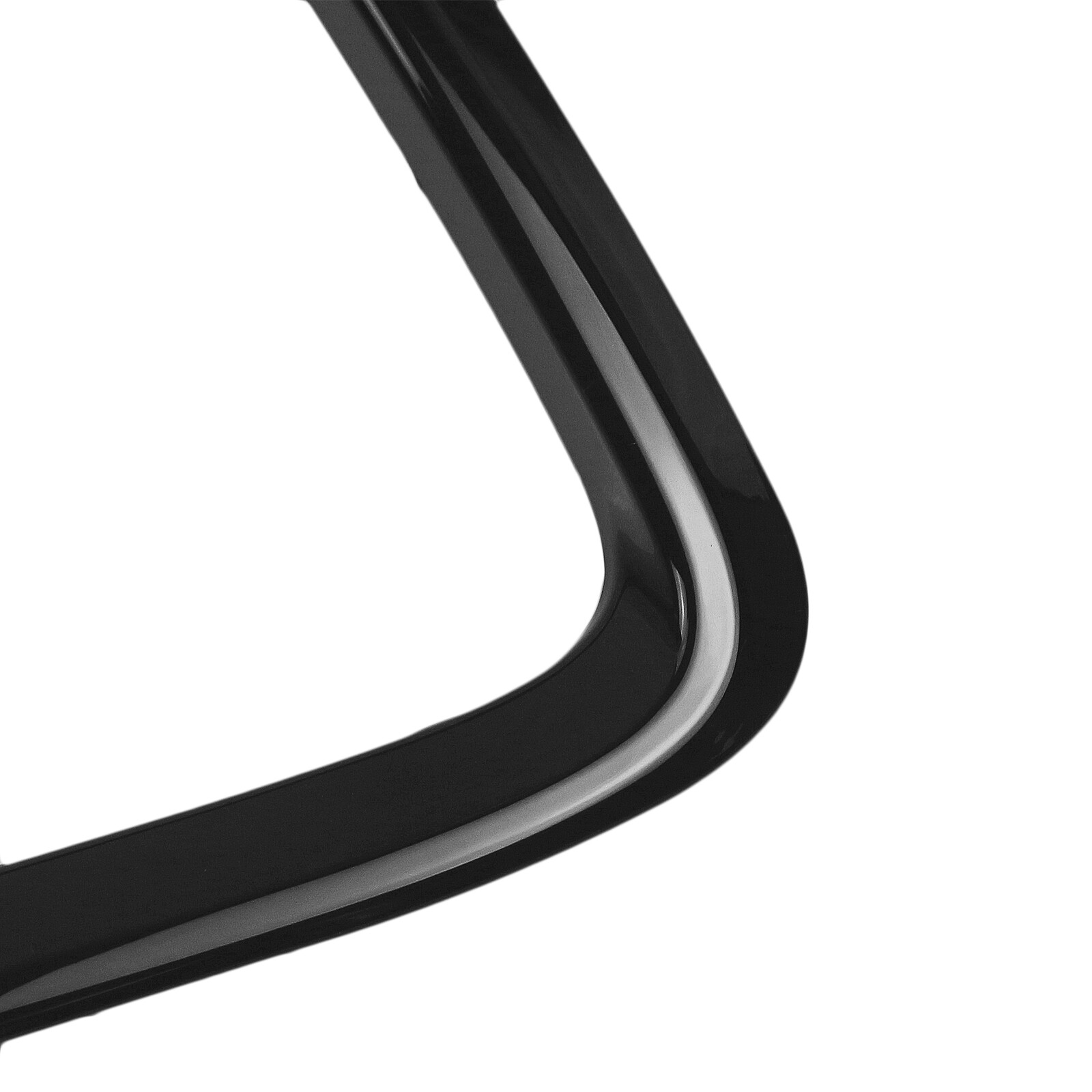 Front Grille Cover Trim Overlay For Infiniti Q60 Coupe 2017-2022 18 Gloss Black