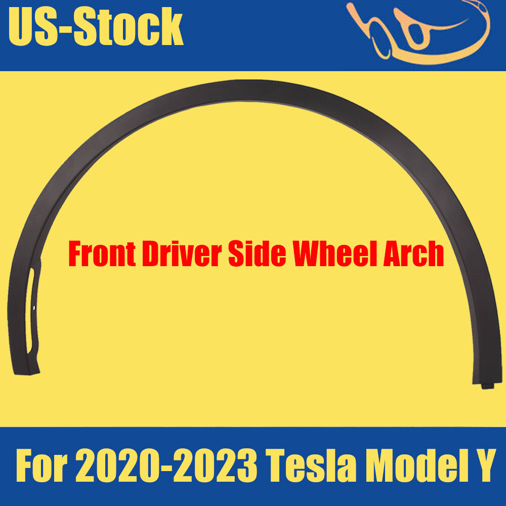 For 2020 22-2024 Tesla Model Y Front Driver Side Fender Wheel Arch Molding Trim