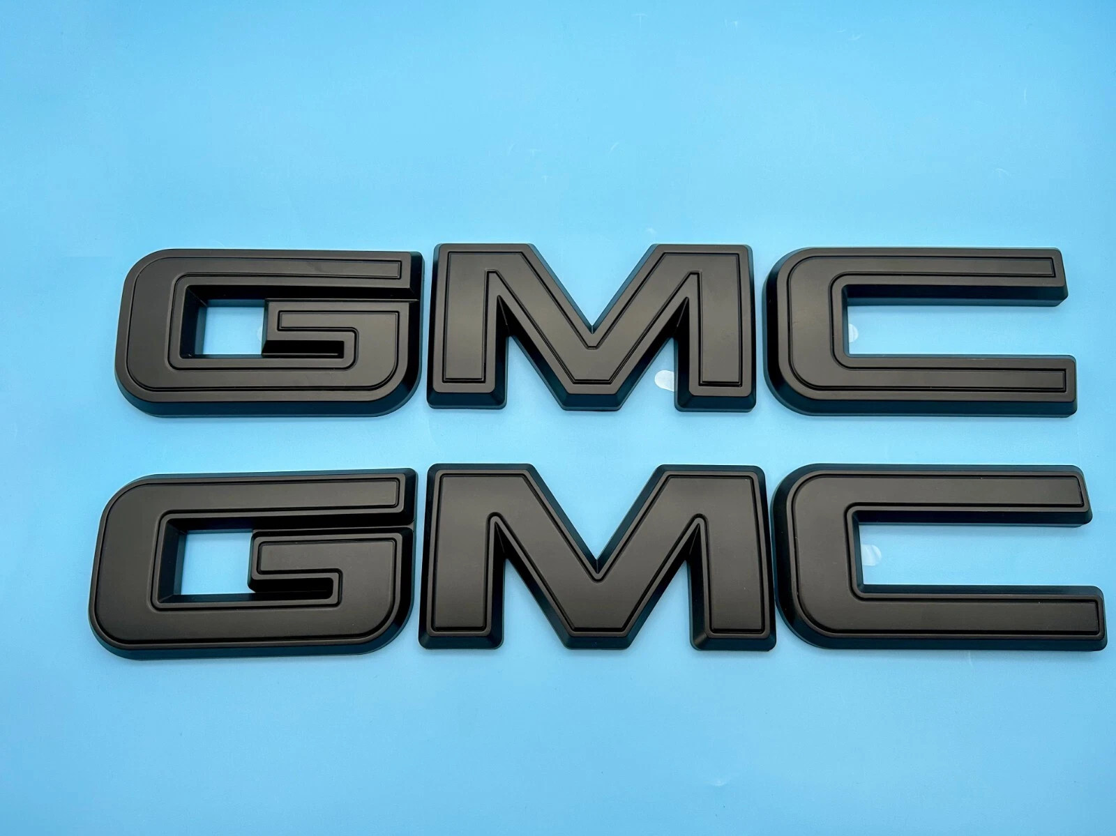 Matte Front Rear Overlay Emblem For 2019-2025 Sierra 1500 2500HD 3500HD Badges