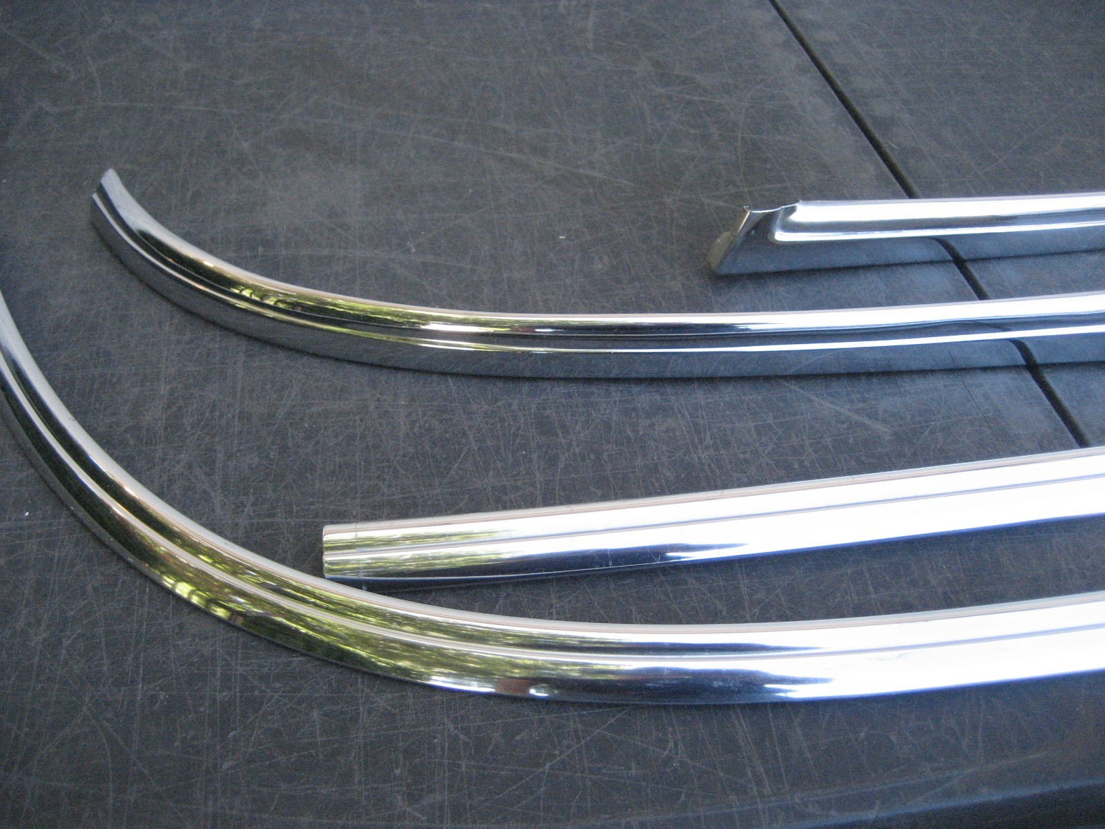 1958 BUICK WINDSHIELD MOLDING TRIM (4) PIECE-4 DOOR HARDTOP SUPER RIVIERA TRIM