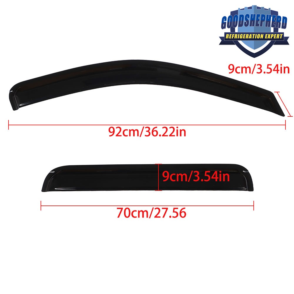Window Visor Sun Rain Wind Guards Shade Deflector For Jeep Grand Cherokee 05-10