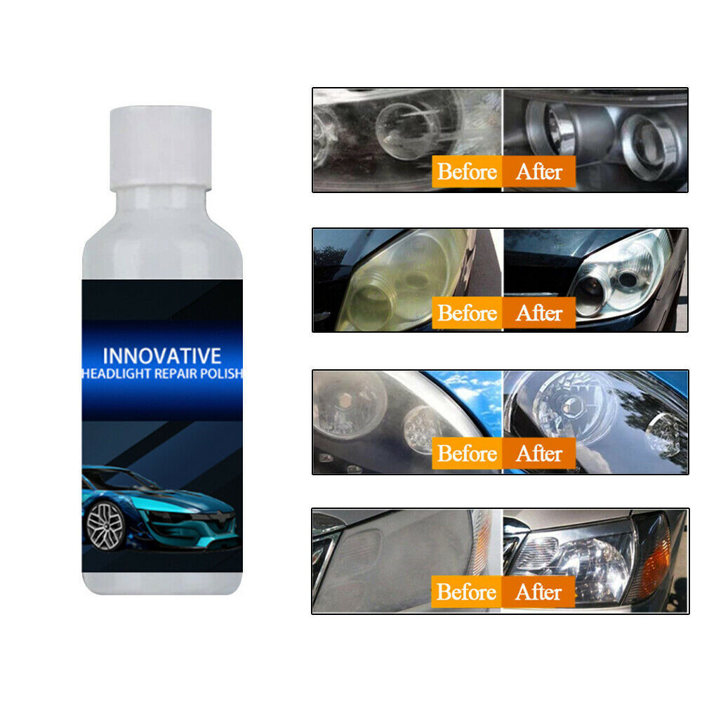 Innovative Headlight Repair Polish Fluid Liquid Kit-Car Lamp Renovation 30ML USA