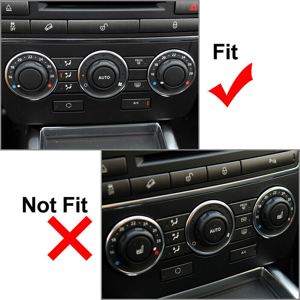 3Pcs Air Condition Control Volume Knobs For 2007-2015 08 Land Rover Freelander 2
