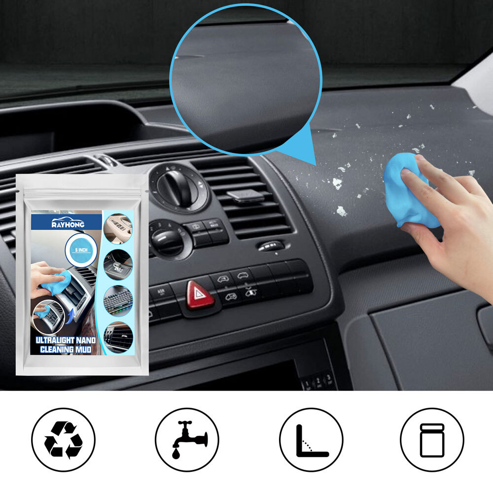 Car Cleaning Gel Reusable Keyboard Cleaner Gel Car Air Vent Keyboard Cleaner