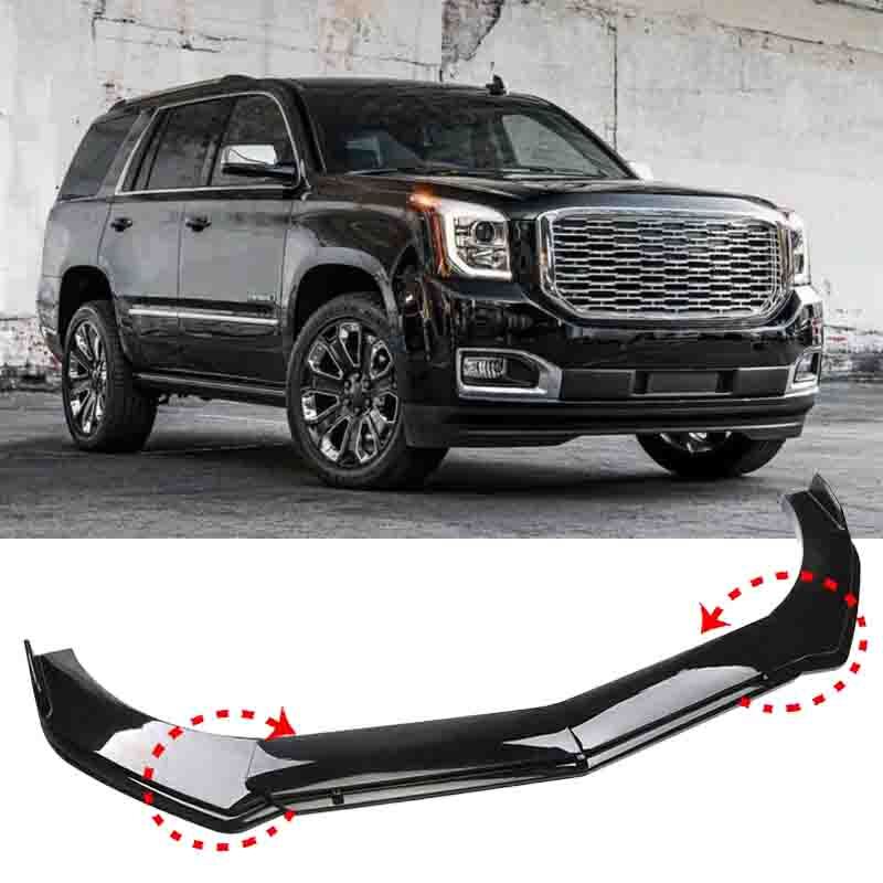 Front Bumper Lip Chin Spoiler Splitter Body Kit For GMC 4Pcs Black