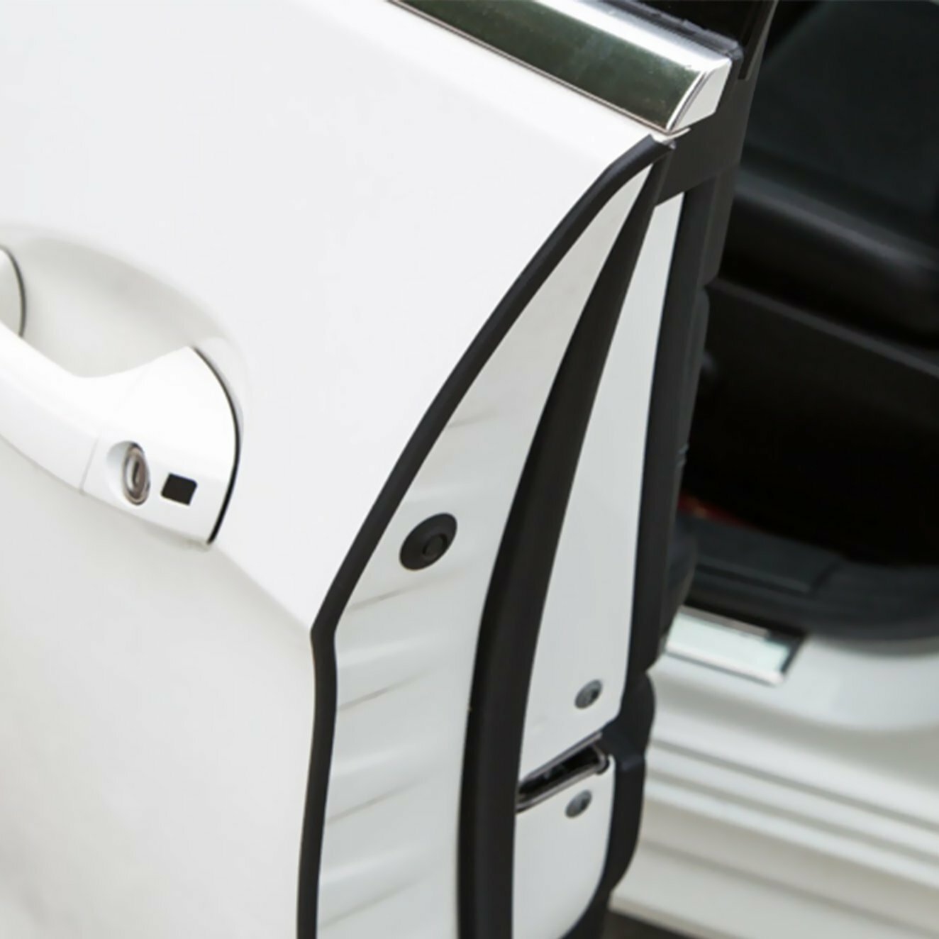 Black Door Edge L Shape Molding Kit with 3M Tape For Ford Models
