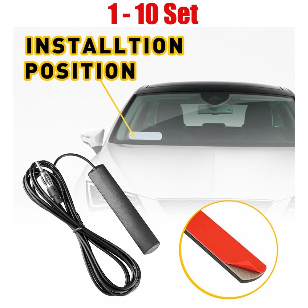 Radio Antenna Car Hidden Stereo Stealth 1-10Set for AM Truck Motorcycle Vehicle