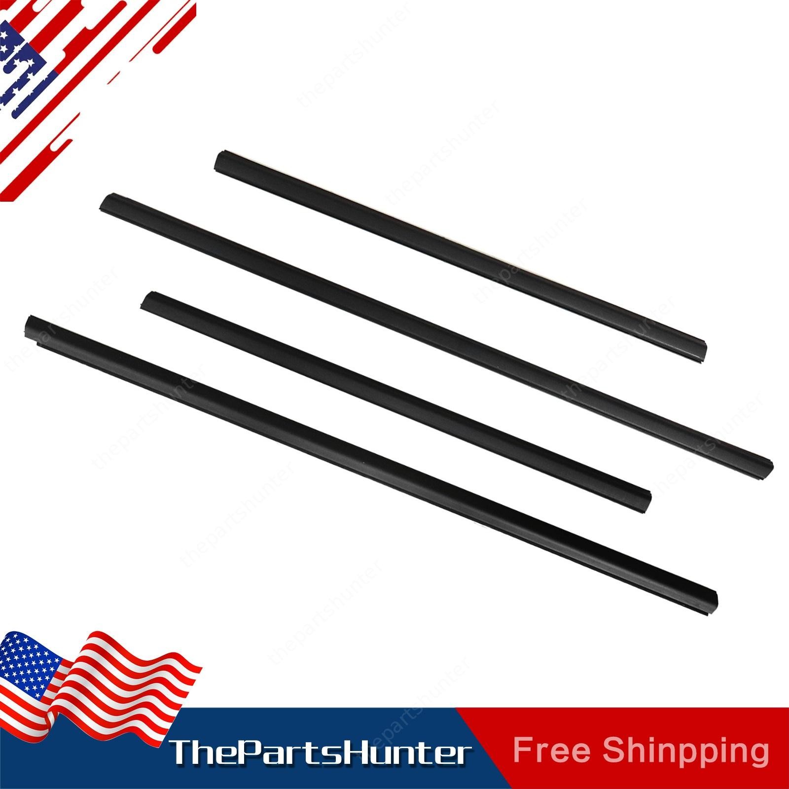 4pcs Door Belt Weather Strip Molding Seal For Honda Fit Jazz 2009-2013 USA