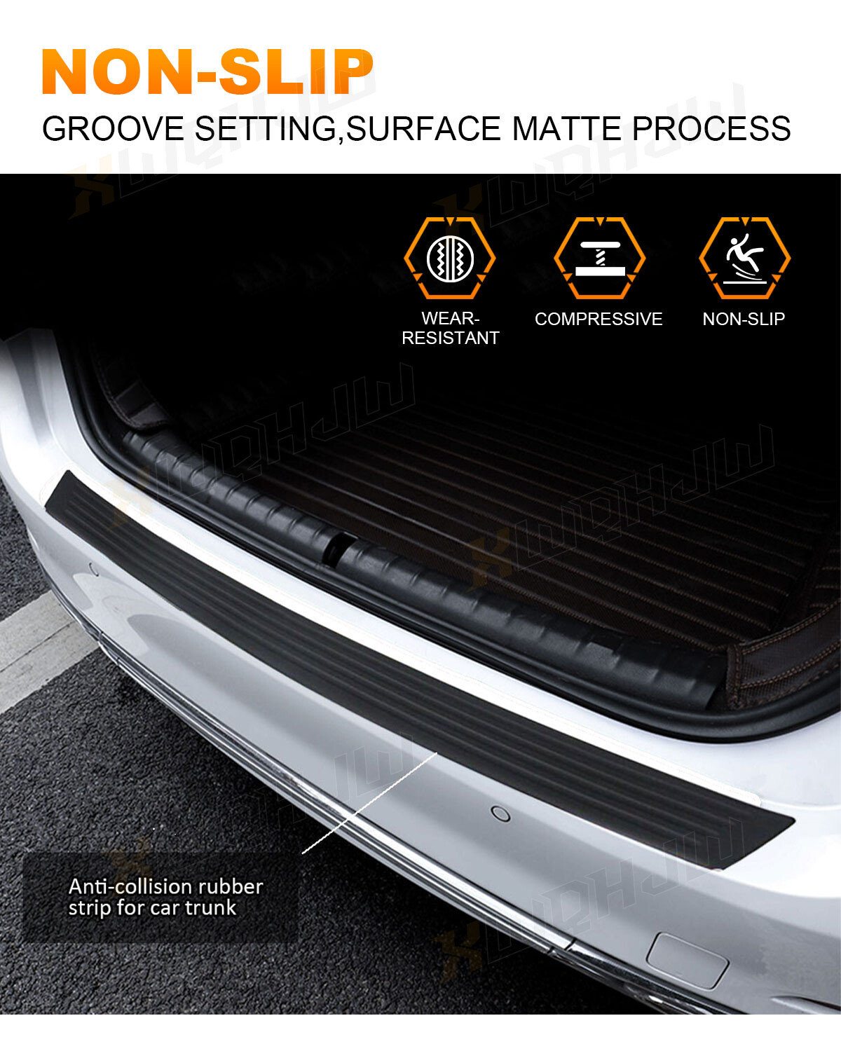 REAR BUMPER GUARD Scratch Protector Black Textured FOR 18-22 Toyota Camry SE XSE