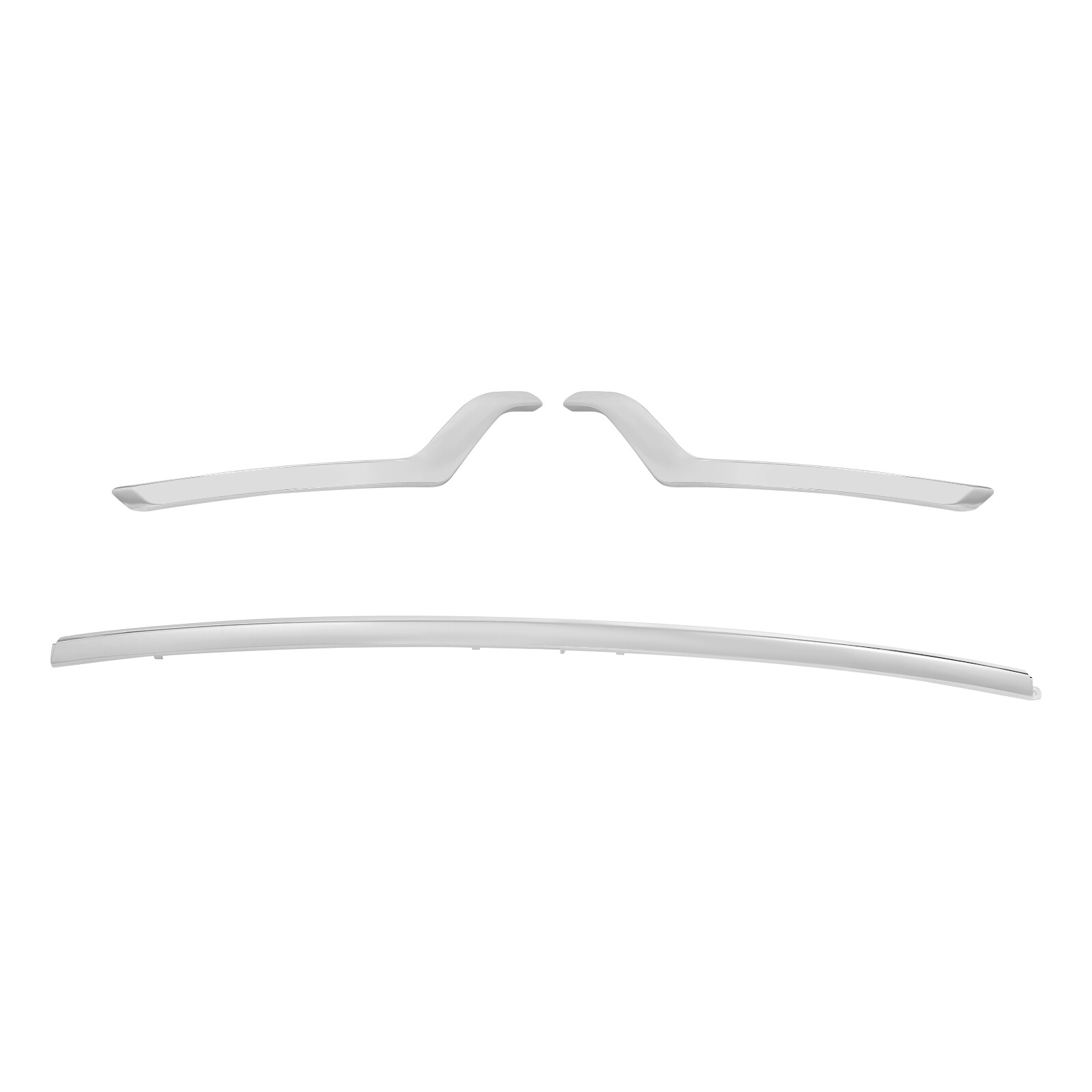 Front Lower Bumper Trim Moldings Kit For 2018-2019 Ford Explorer