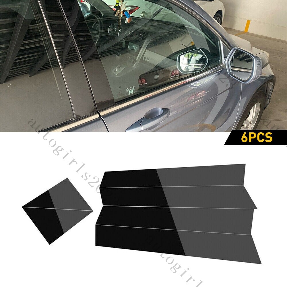 For 2005-2010 Chrysler 300 300C Dodge Magnum Window Pillar Post Trim Cover Black