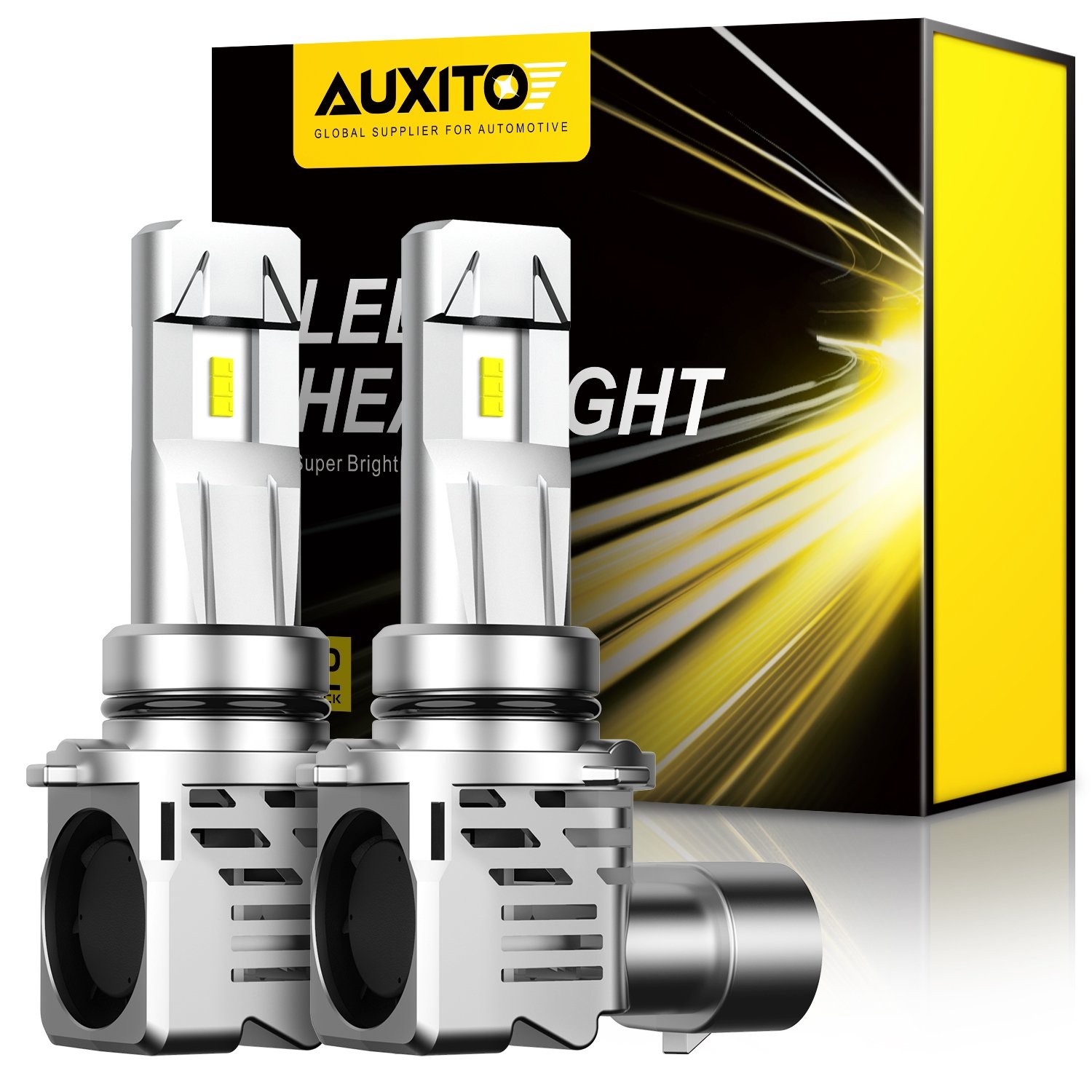 6x AUXITO H11 9005 9006 LED Fog Headlight Light Kit 36000LM Canbus High Low Beam