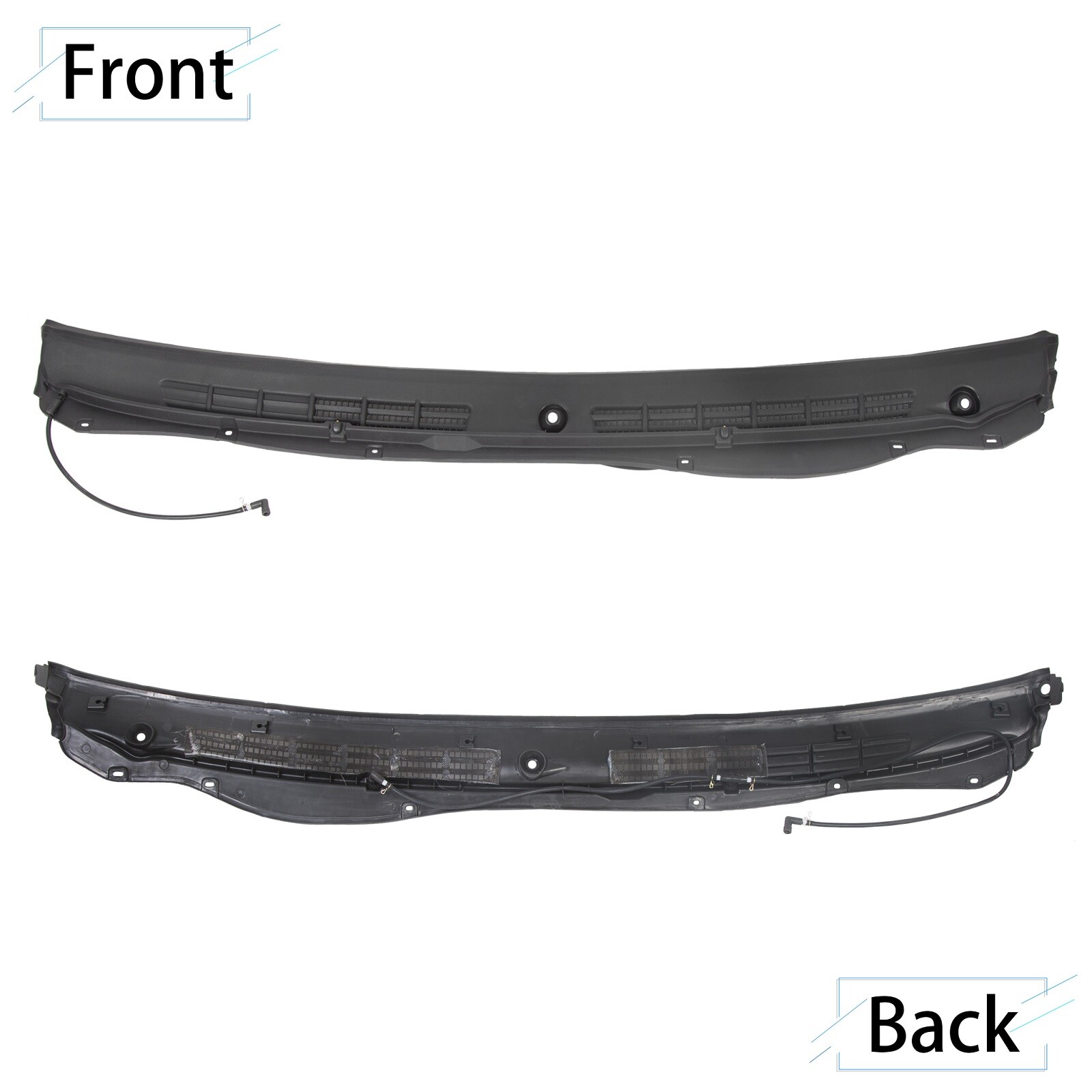 Windshield Wiper Cowl Grille Vent Panel For 2004-2012 Chevy Colorado GMC Canyon