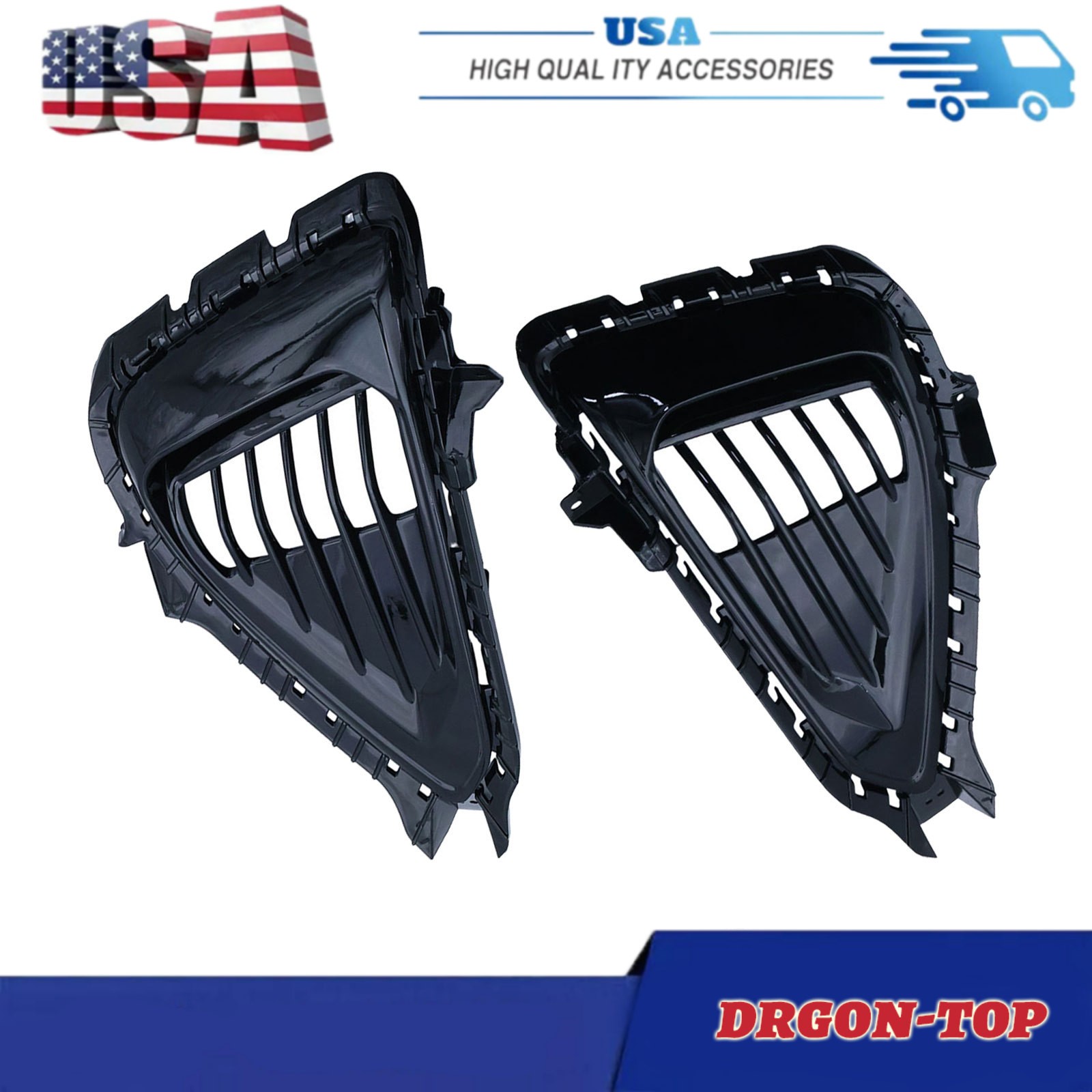 Fits For Hyundai Sonata 2018-2019 Bumper Fog Light Cover Front Left Right Side