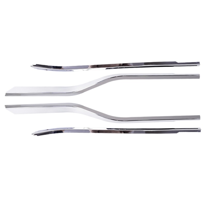 4PCS L+R Chrome Window Molding Bottom Sill Trim Strip For Ford F150 2015-2020
