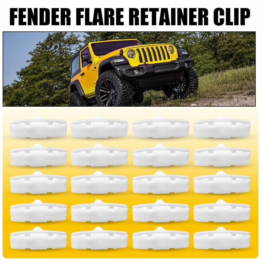20Pcs For Jeep Wrangler JL 2018-20 Gladiator 2020 Fender Flare Clips Retainer EO