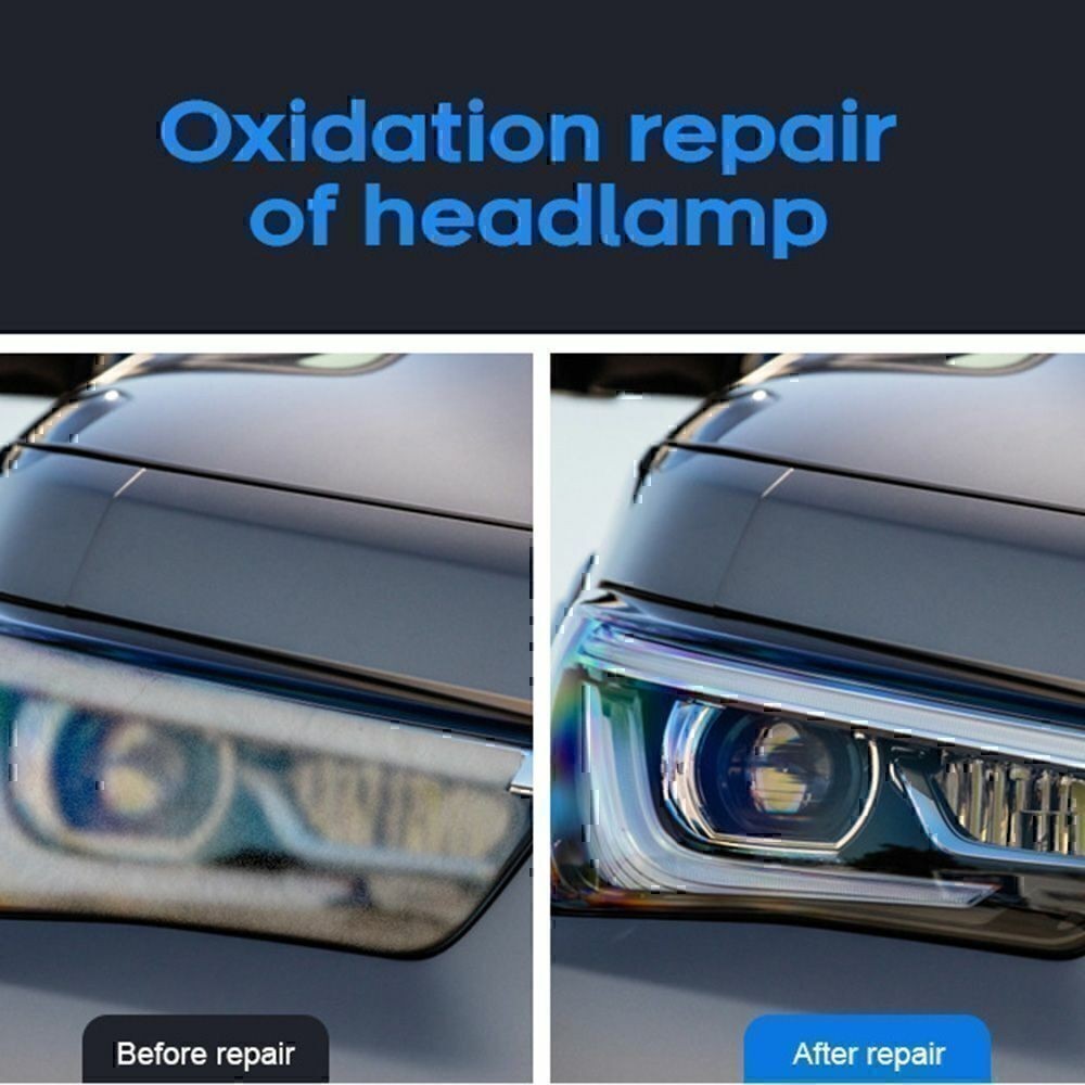 Car Ceramic Headlight Lens Restoration Repair Kit Polishing Cleaning Tools Pzcro