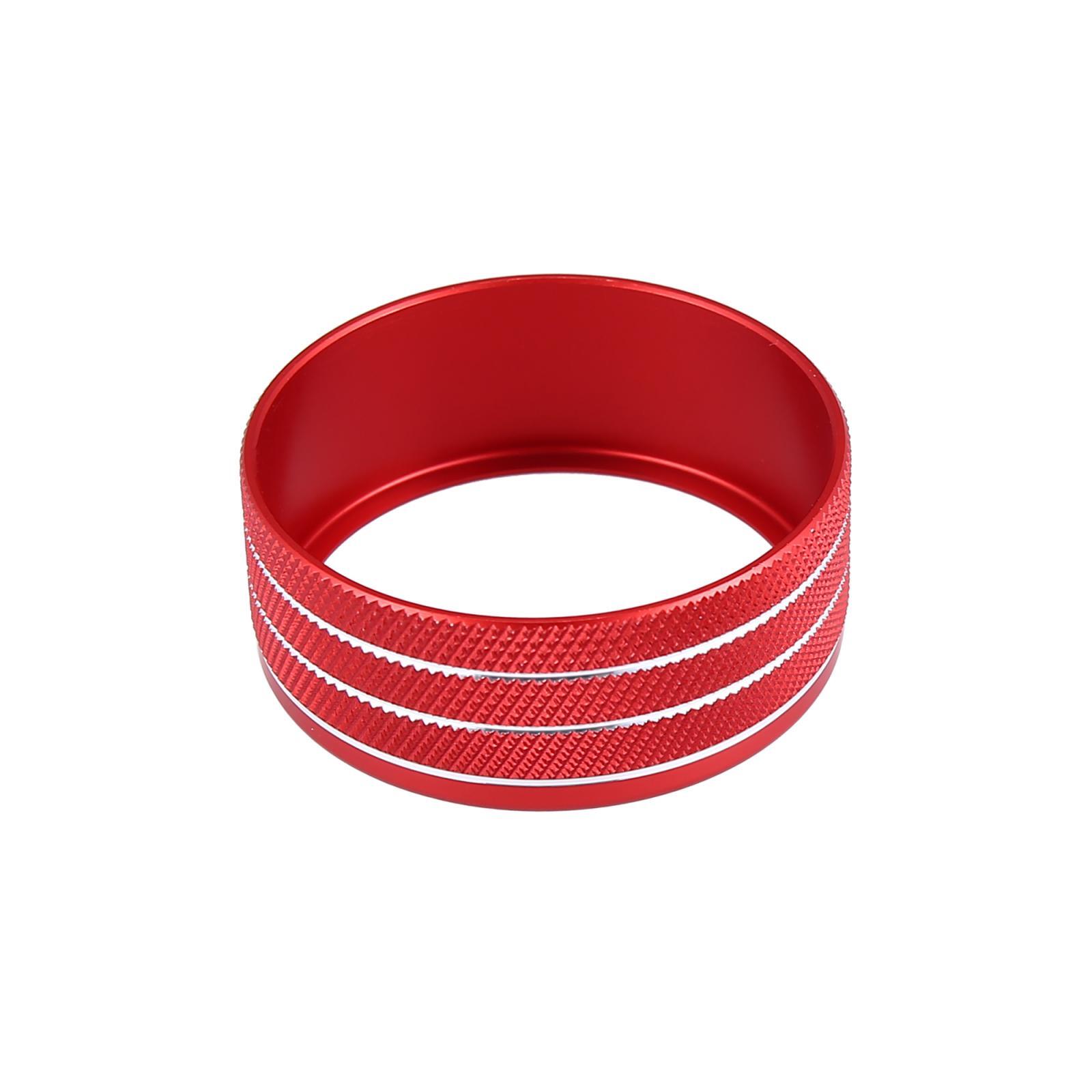 Headlights Switch Button Knob Ring Trim Cover for Dodge for Ram 2018-2021 Red