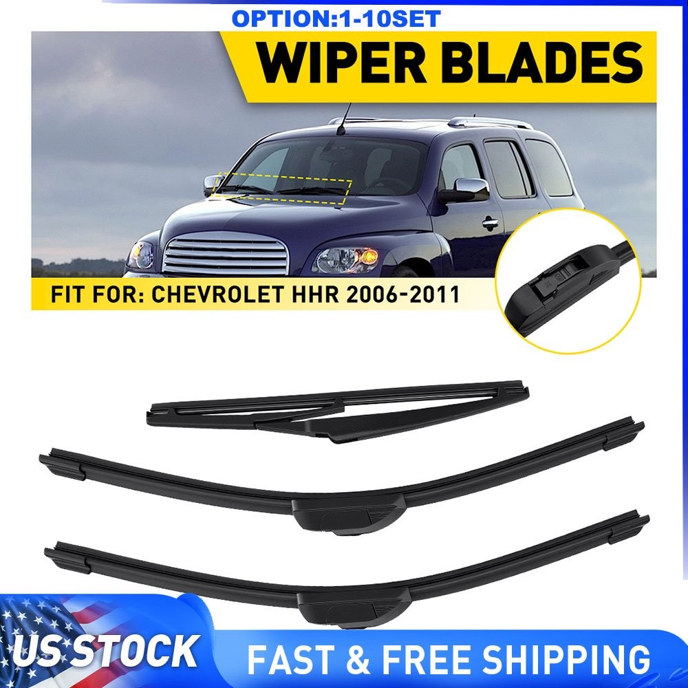 Front & Rear Windshield Wiper Blades for Chevrolet HHR 2006-2011 18″18″11″ 3-30X