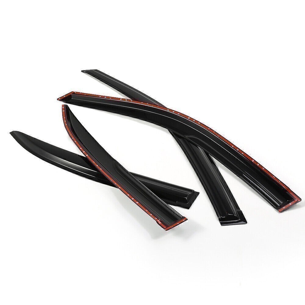 For 2001-2005 Honda Civic JDM Mugen Style Window Visor Sun Rain Guards Wnjxirmfx