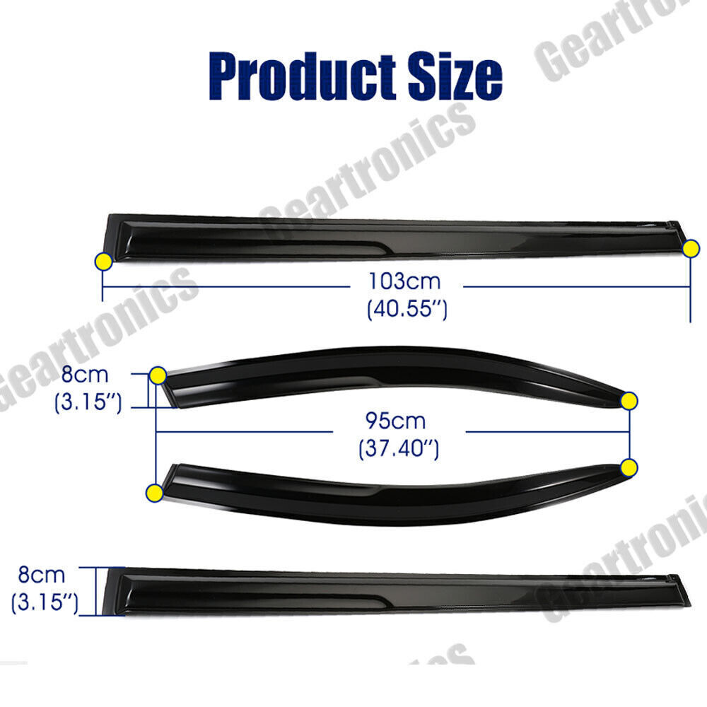 For Toyota Sienna 2011-2020 Window Visors Vent Sun Shade Rain Deflector Guards