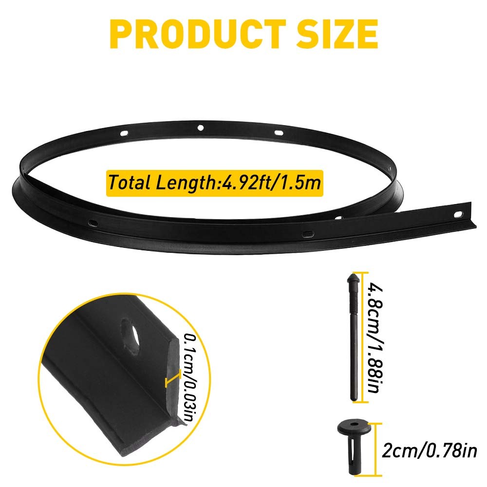 Quality Super Durability Bumper Rubber Seal For 2008-2022 Dodge Challenger