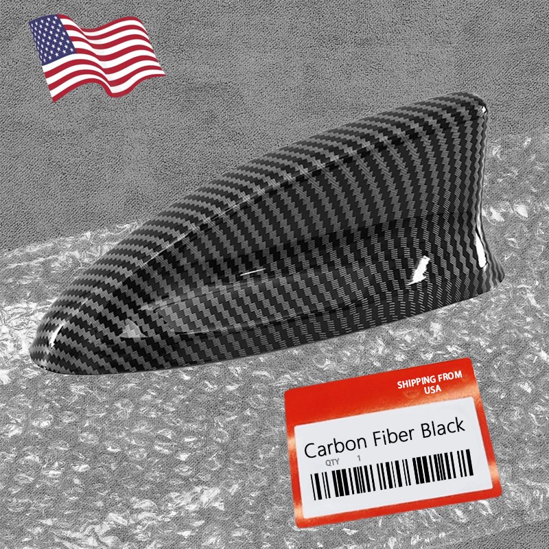ABS Carbon Fiber Look Shark Fin Antenna Cover Case For Honda Civic 11th 2022-25