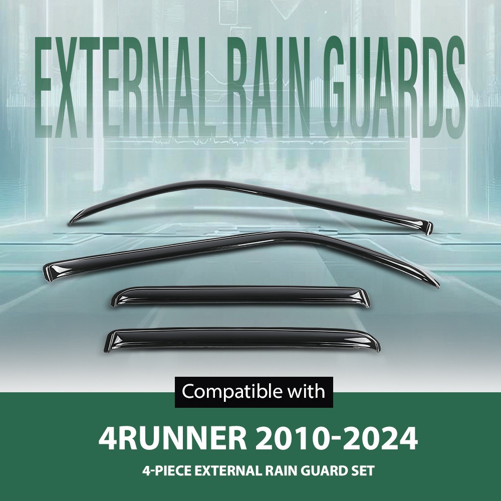 Out Channel Rain Guards Window Vent Visors Shade Fit For 10-24 Toyota 4Runner