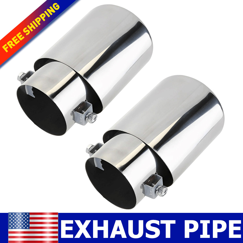 For Chevrolet Impala Chrome Stainless Steel Rear Exhaust Pipe Tail Muffler Tip