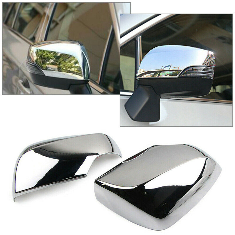 Chrome 2PCS Side Rearview Mirror Cap Cover Trim For Subaru Forester 2019-2022