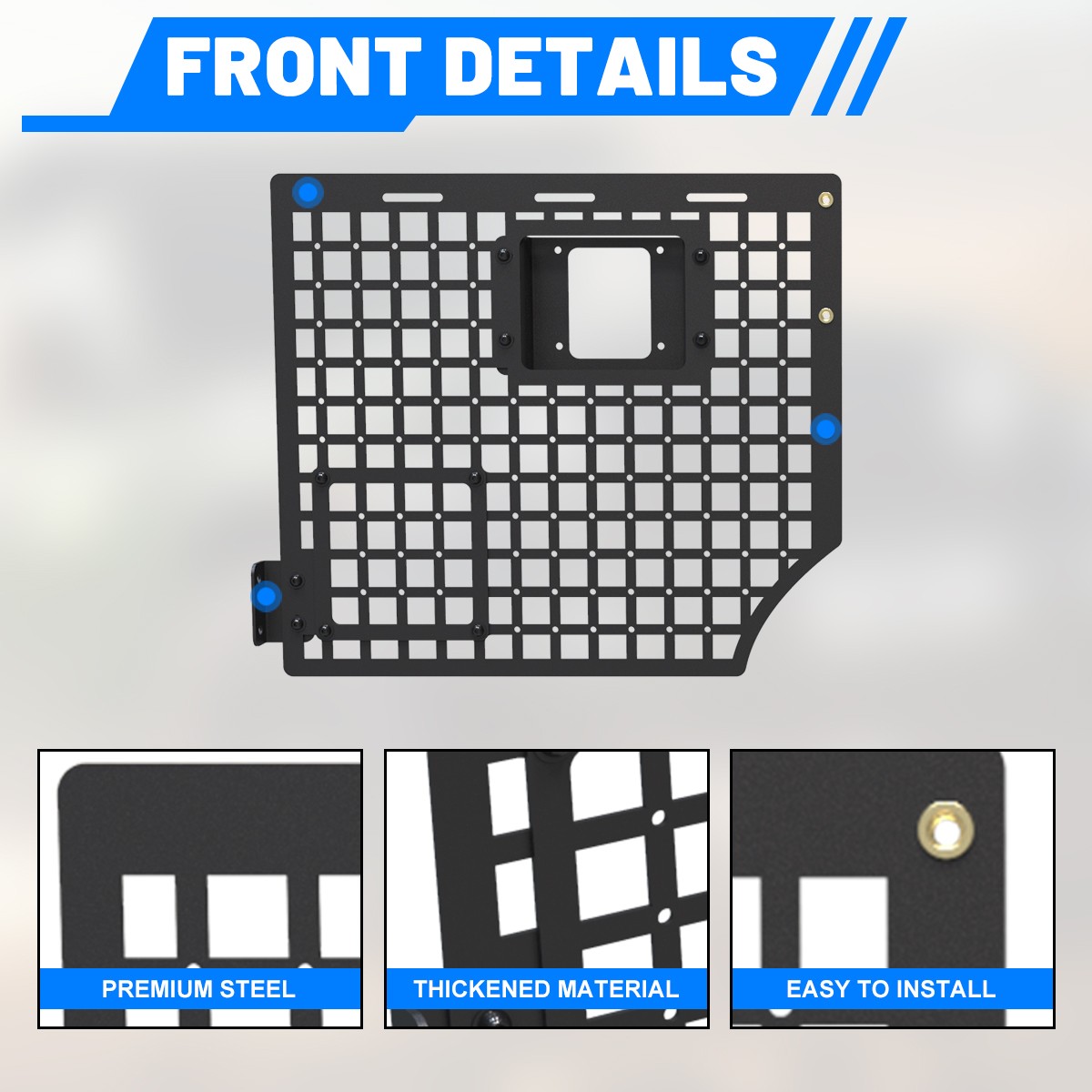 Front+Medium+Rear Molle Panel Decoration For 2015-2020 Ford F150 5.5′ Short Bed