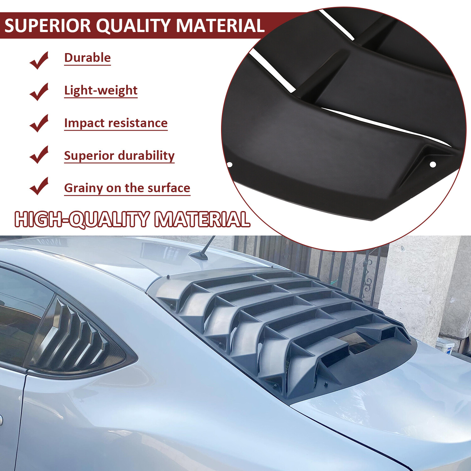 Rear Window Louver For Toyota 86 & Scion FR-S & Subaru BRZ 2013-2020