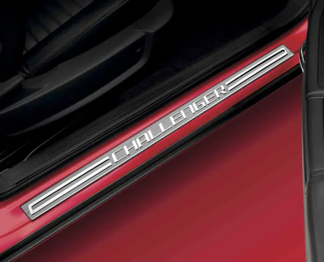 82213744AB DODGE CHALLENGER DOOR SILL GUARD STAINLESS STEEL 2014-2022 MOPAR