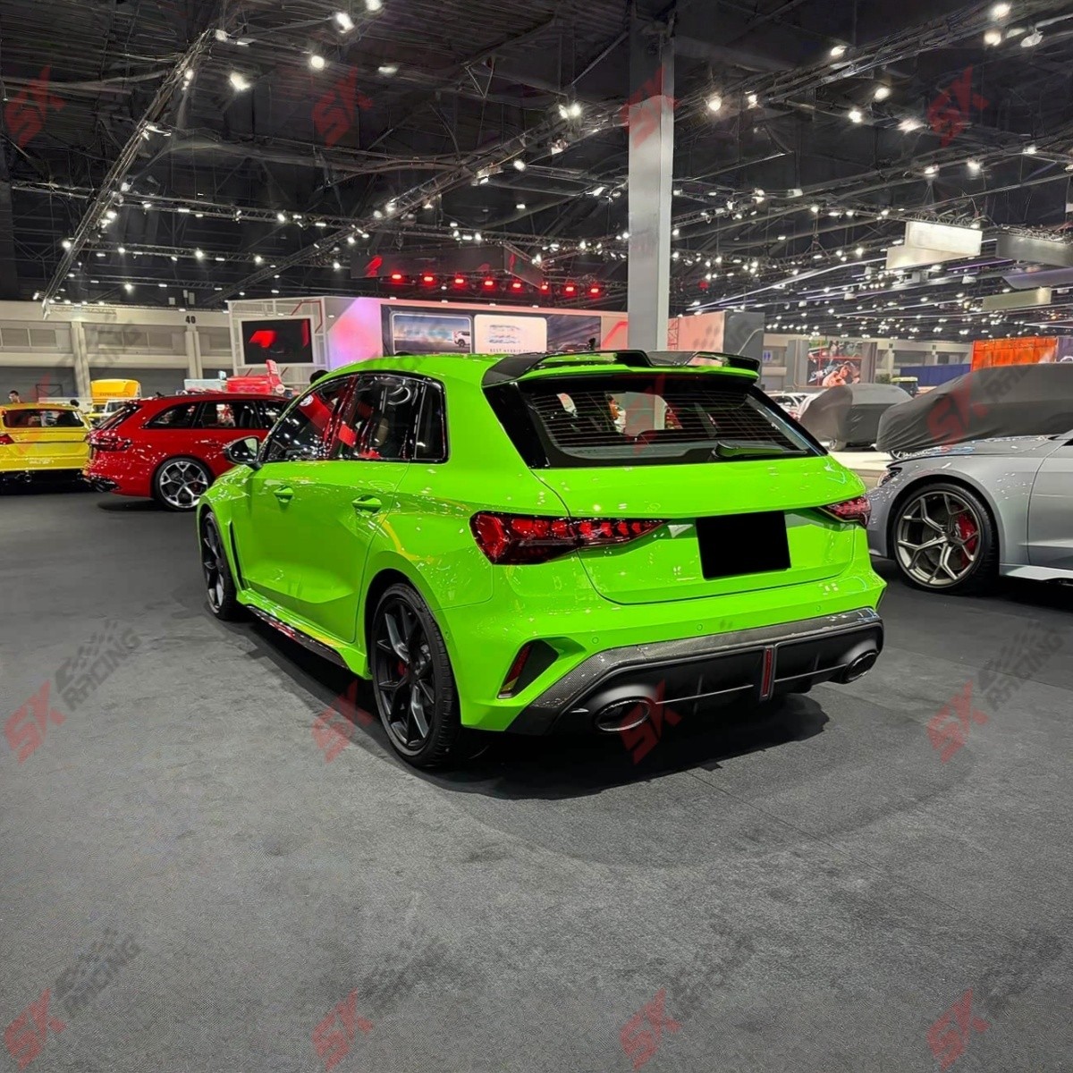 Fits For Audi RS3 2025+ Dry Twill Carbon Fiber Rear Roof Spoiler Wing BodyKits