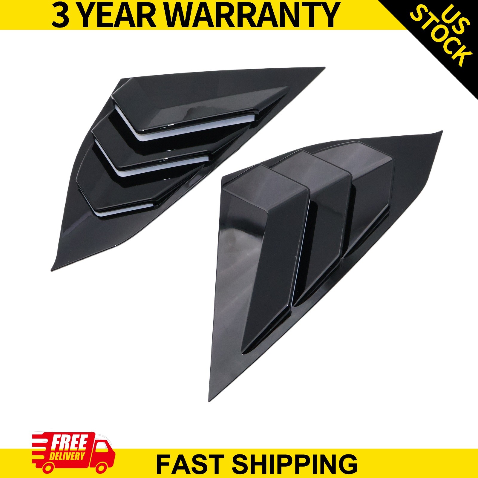Side Window Louvers Cover Glossy For 2018-2020 Honda Accord Auto Accessories